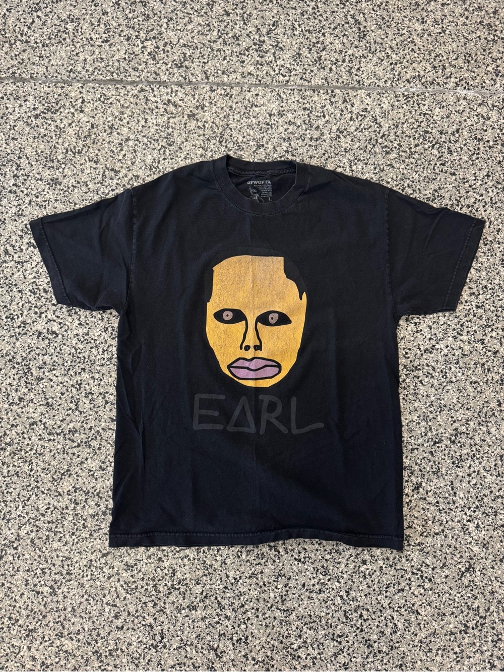 Earl Sweatshirt OFWGKTA Graphic Black T-Shirt with Face Print